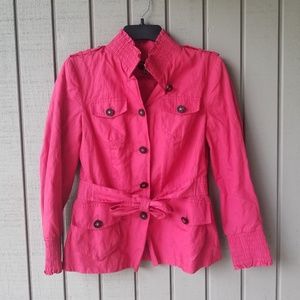 Ectetera red tie waist jacket
